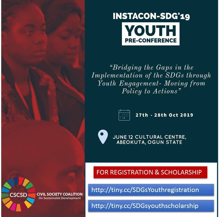 INSTACON-SDGs 2019 YOUTH PRE-CONFERENCE